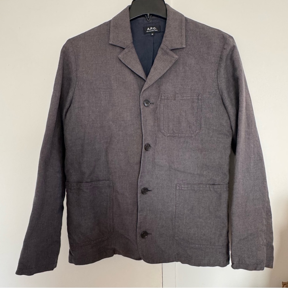A.P.C. Gray Lightweight Shirt Jacket